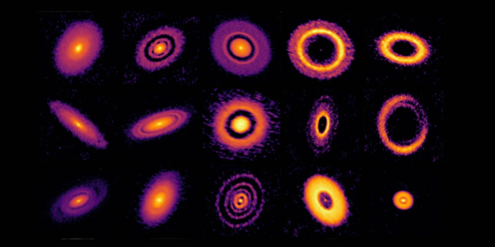 A collection of observed protoplanetary disks