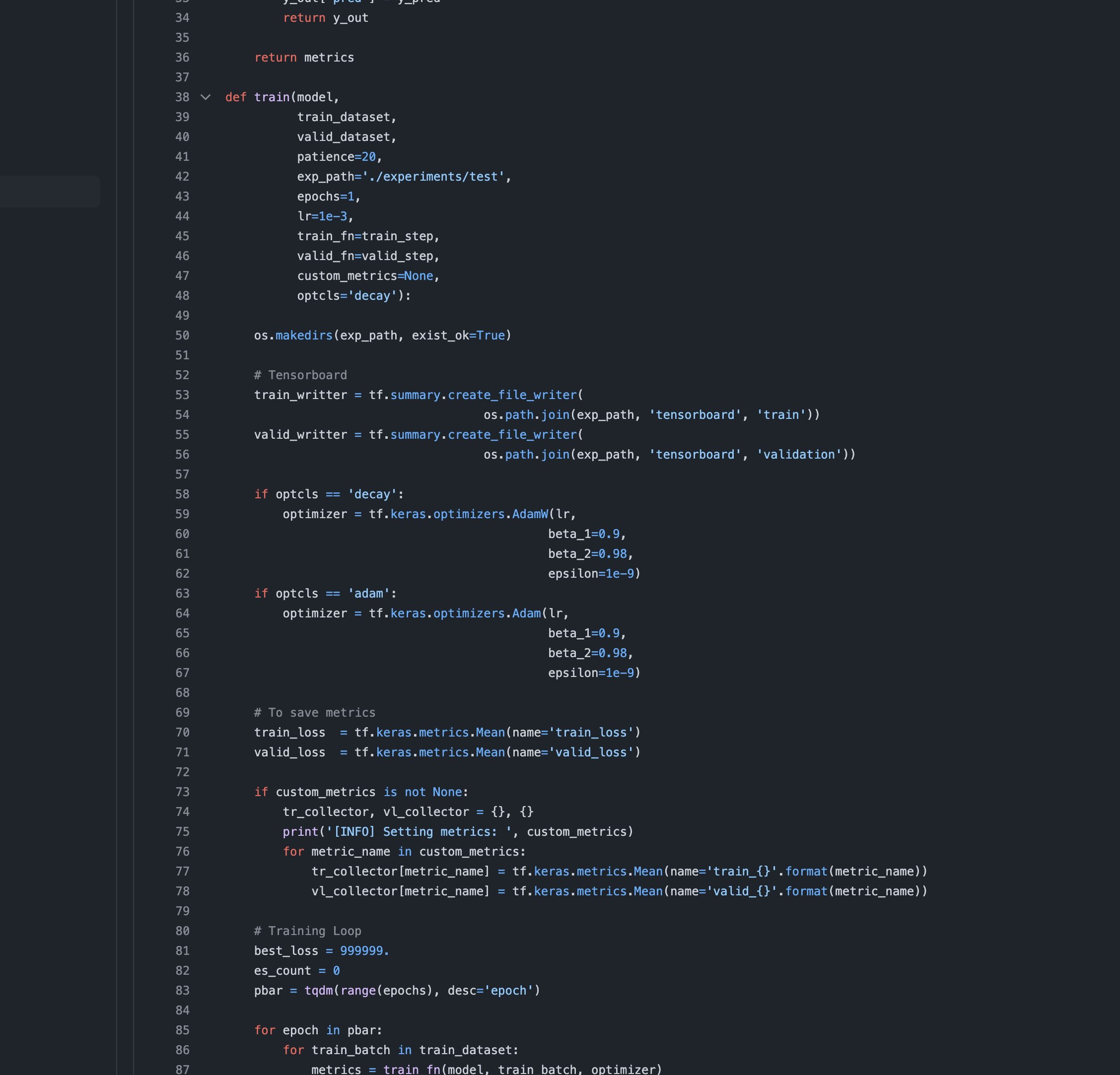 Código Python utilizado como imagen de portada del curso Desarrollo de Software en Astrofísica.
