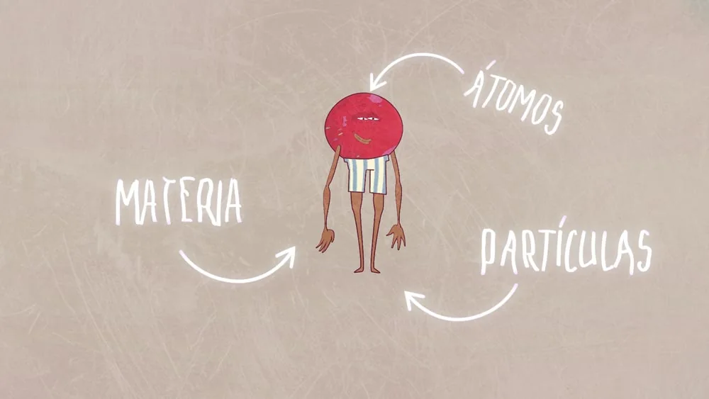 Animated matter and particles scene from Recreo Espacial