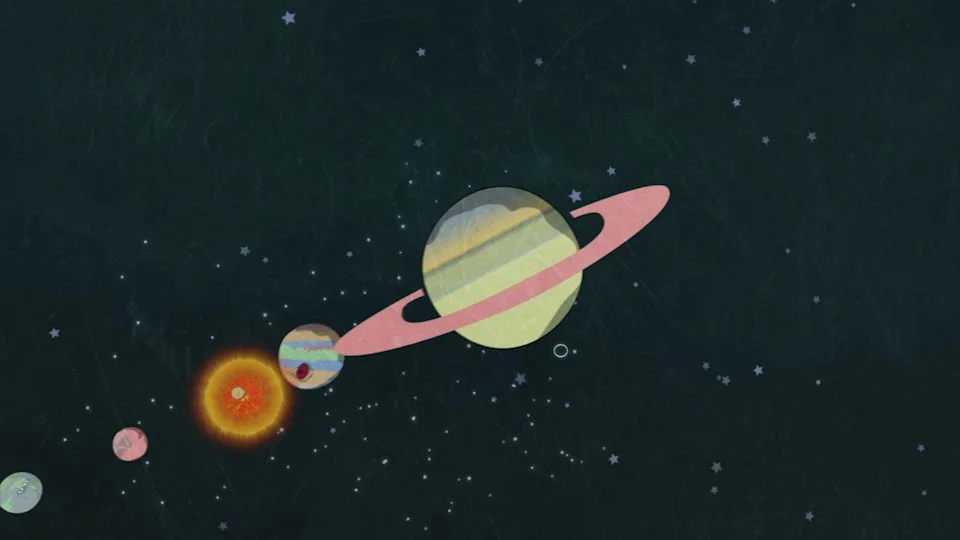 Animated solar-system orbits from Recreo Espacial